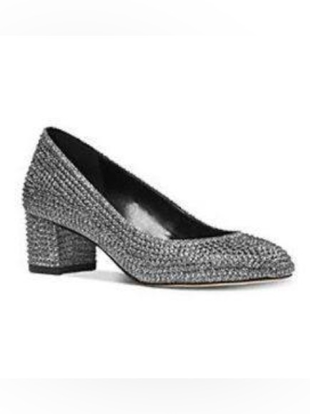 Sparkly Silver Michael Kors Sz 6.5 M Pumps, Well Cushioned. 1.75” Heel